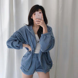 リブパーカールームウェア(3COLORS)AR1008