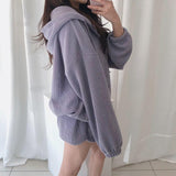 リブパーカールームウェア(3COLORS)AR1008