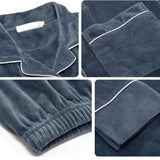 ベルベット前開きルームウェア(3COLORS)AR1002