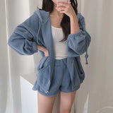 リブパーカールームウェア(3COLORS)AR1008