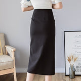 スリット入りタイトスカート(2COLORS)AB1003