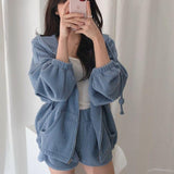 リブパーカールームウェア(3COLORS)AR1008