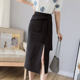 スリット入りタイトスカート(2COLORS)AB1003