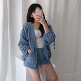 リブパーカールームウェア(3COLORS)AR1008