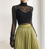 シースルーカットソー(2COLOR)AT1203