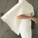 マントスリーブワンショルドレス(2COLOR)AO1460