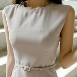 清楚ノースリーブワンピースAO1495