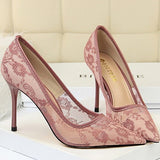 高見え総レースパンプス(3COLORS)AP1014