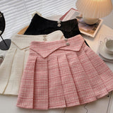 ツイードプリーツスカート(3COLOR)AB1167