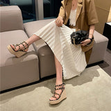 スタッズウェッジサンダル(2COLORS)AP1023