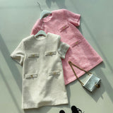 ベーシックツイードワンピース(3COLORS)AO1326