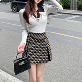 モダン柄スコートAB1166