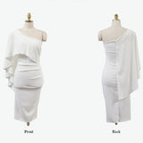 マントスリーブワンショルドレス(2COLOR)AO1460