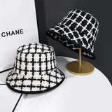 モノトーンチェックバケットハット(2COLOR)AA1013