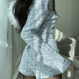 パールボタンお上品セットアップ(3COLOR)AS1316