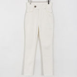 ハイウエストホワイトスキニーパンツAB1125