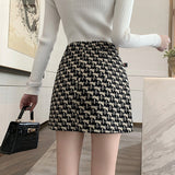 モダン柄スコートAB1166