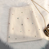 カラービジューツイードスカート(2COLOR)AB1170