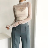 シースルーカットソー(2COLOR)AT1203