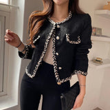 ステッチラインノーカラージャケット(2COLOR)AJ1101