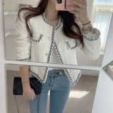 ステッチラインノーカラージャケット(2COLOR)AJ1101