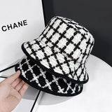 モノトーンチェックバケットハット(2COLOR)AA1013