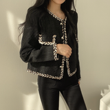 ステッチラインノーカラージャケット(2COLOR)AJ1101