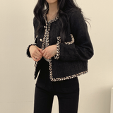 ステッチラインノーカラージャケット(2COLOR)AJ1101