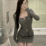 リブデザインタイトセットアップ(2COLOR)AS1310