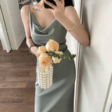 ドレープキャミワンピース(2COLORS)AO1355