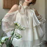 オープンショルダーフリルブラウス(2COLOR)AT1255