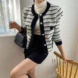 レディボーダーカーディガン(2COLOR)AT1218