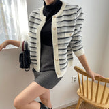 レディボーダーカーディガン(2COLOR)AT1218