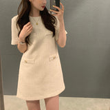 ベーシックツイードワンピース(3COLORS)AO1326