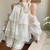 オープンショルダーフリルブラウス(2COLOR)AT1255