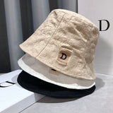 ワンポイントイニシャルバケットハット(3COLORS)AA1008