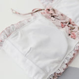 【即納】フラワーオフショルスイムウェアAW1030