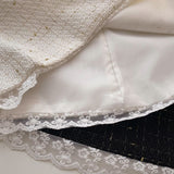 裾レースツイードミニスカート(2COLOR)AB1169