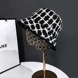 モノトーンチェックバケットハット(2COLOR)AA1013