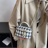 チェックバニティバッグ(2COLORS)AG1024