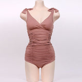 レースアップシャーリングモノキニ(2COLORS)AW1029