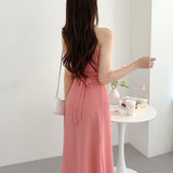 ホルターネックラップスカートセットアップ(3COLORS)AS1204