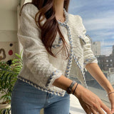 ステッチラインノーカラージャケット(2COLOR)AJ1101