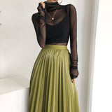 シースルーカットソー(2COLOR)AT1203