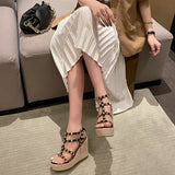 スタッズウェッジサンダル(2COLORS)AP1023