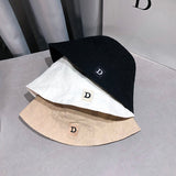 ワンポイントイニシャルバケットハット(3COLORS)AA1008