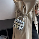 チェックバニティバッグ(2COLORS)AG1024