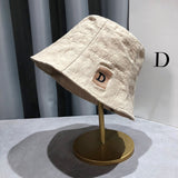 ワンポイントイニシャルバケットハット(3COLORS)AA1008