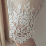 総レーススクエアネックドレス(2COLORS)AO1211