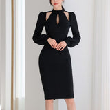 カットデザインワンピース(2COLOR)AO1496